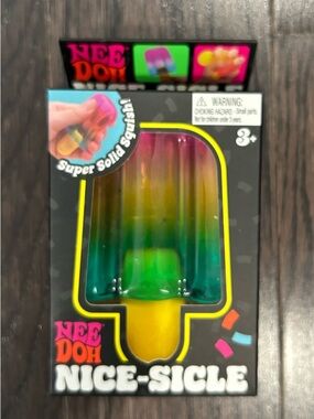 NEE DOH Nice-Sicle Popsicle Squishy Toy - Multicolor NEW